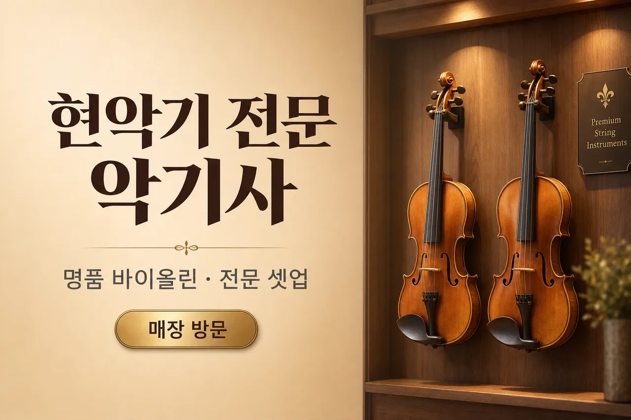 현악기 전문 악기사, 명품 바이올린